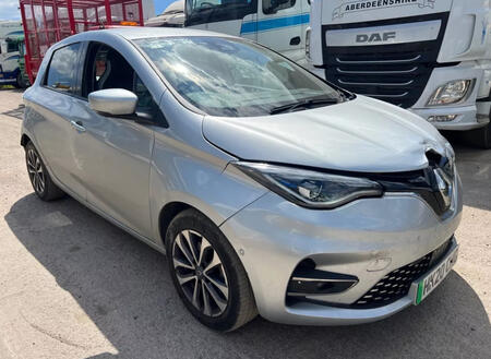 RENAULT ZOE 2020 RENAULT ZOE GT LINE RAPID CHARGE ELECTRICITY DAMAGED SALVAGE